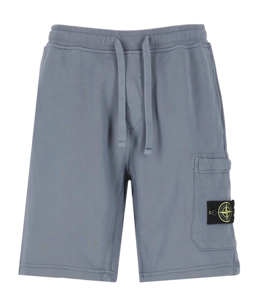 STONE ISLAND Серые шорты, фото 1