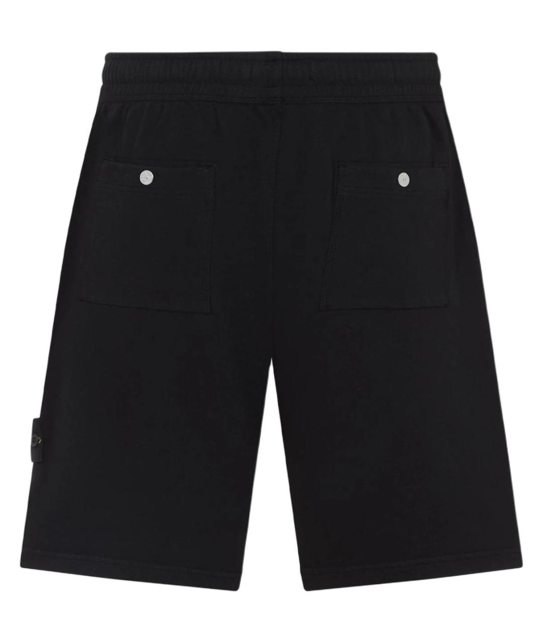 STONE ISLAND Черные шорты, фото 2
