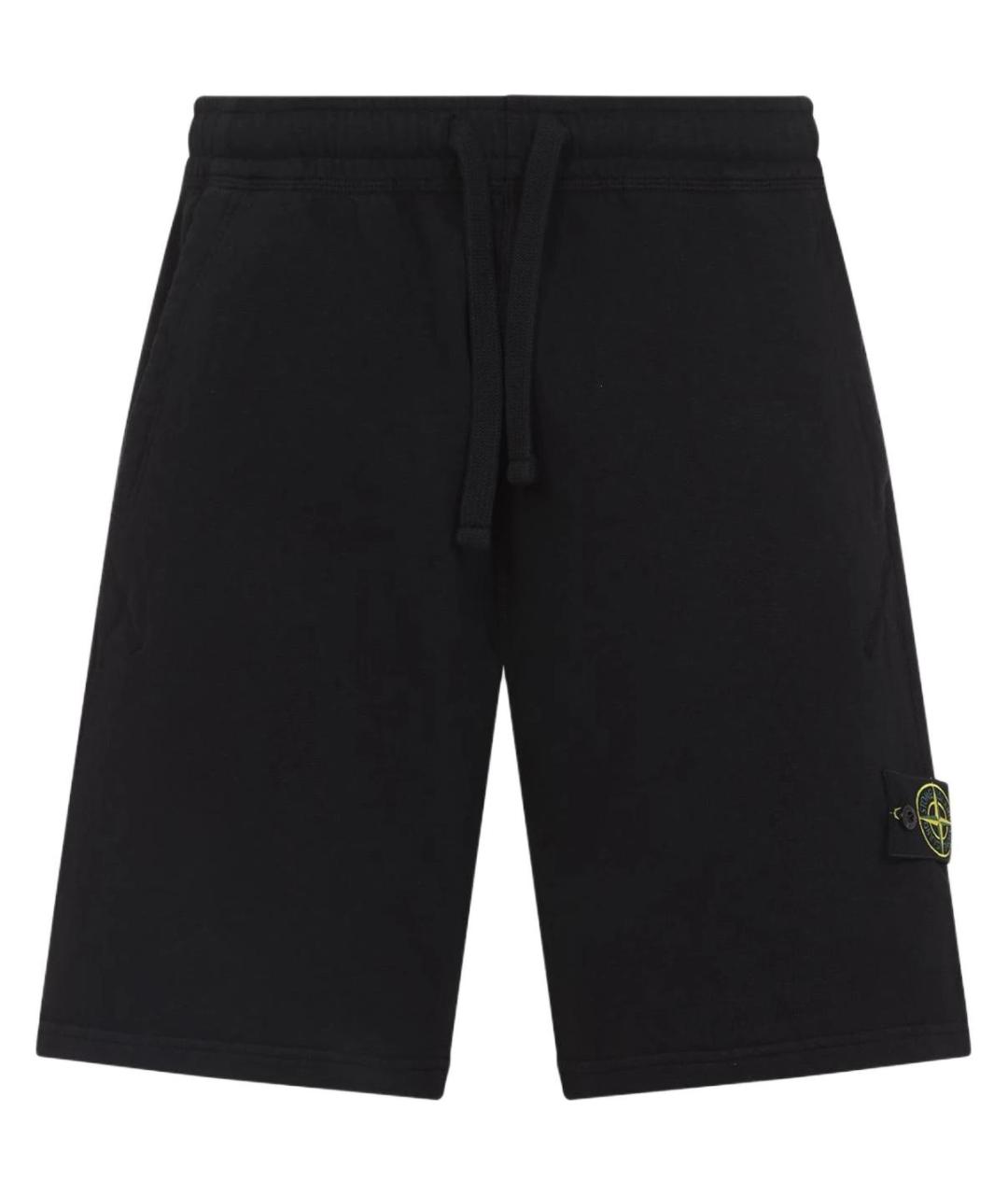 STONE ISLAND Черные шорты, фото 1