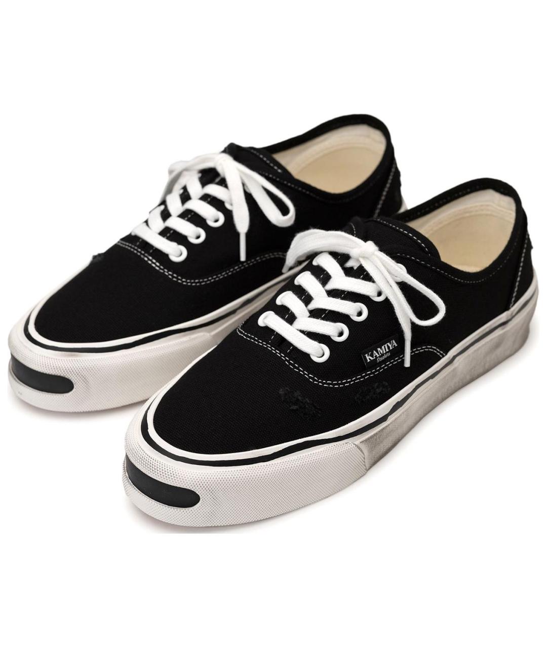 Mihara Yasuhiro Черные текстильные кеды, фото 2