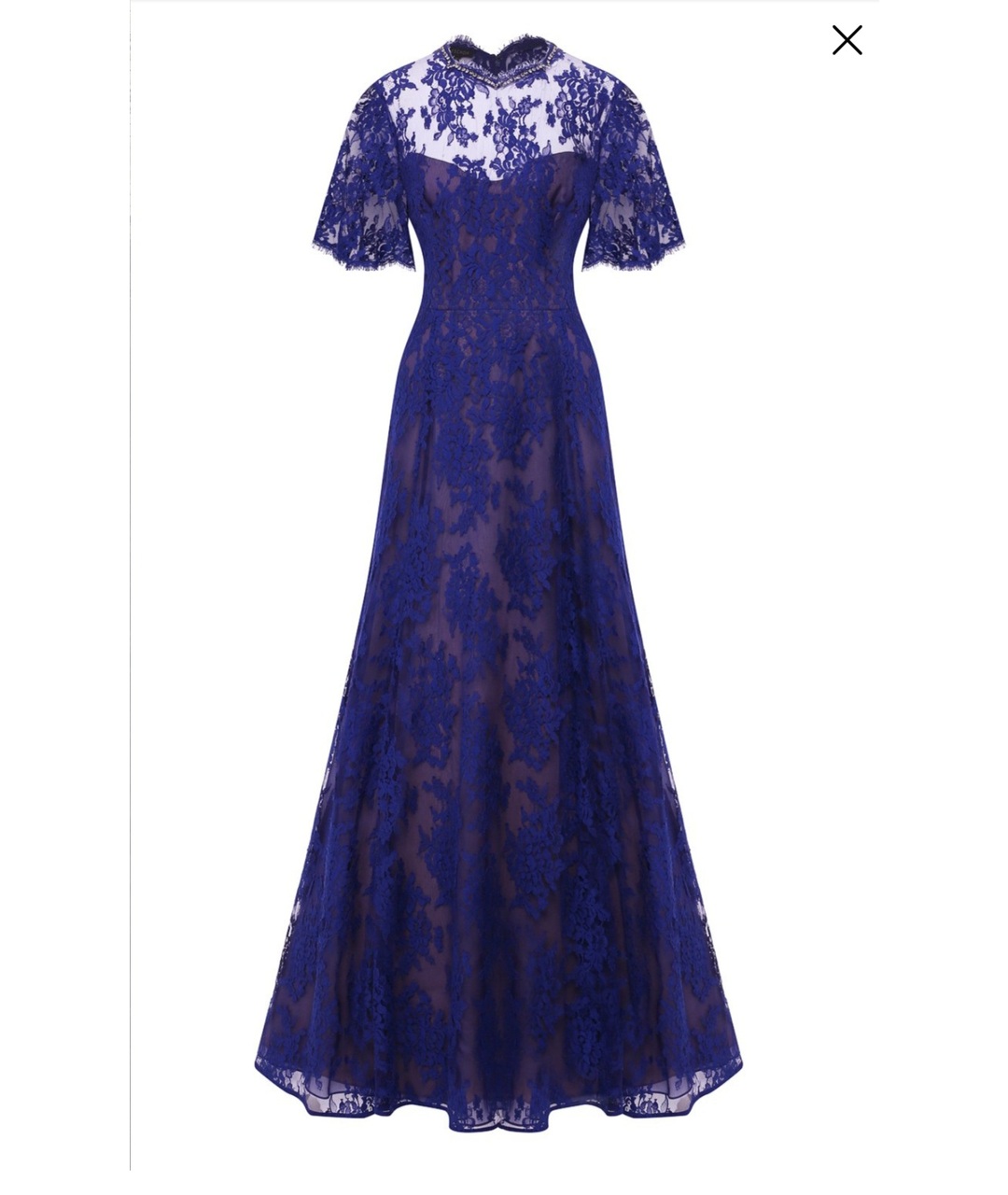 ESCADA Синее кружевное вечернее платье, фото 5