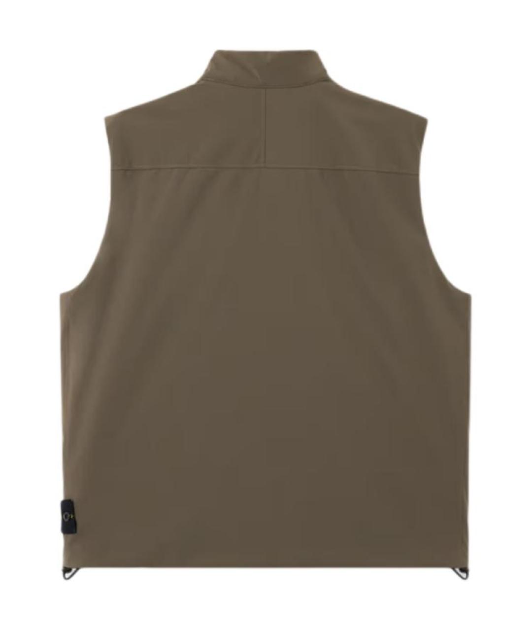 STONE ISLAND Зеленый жилет, фото 2