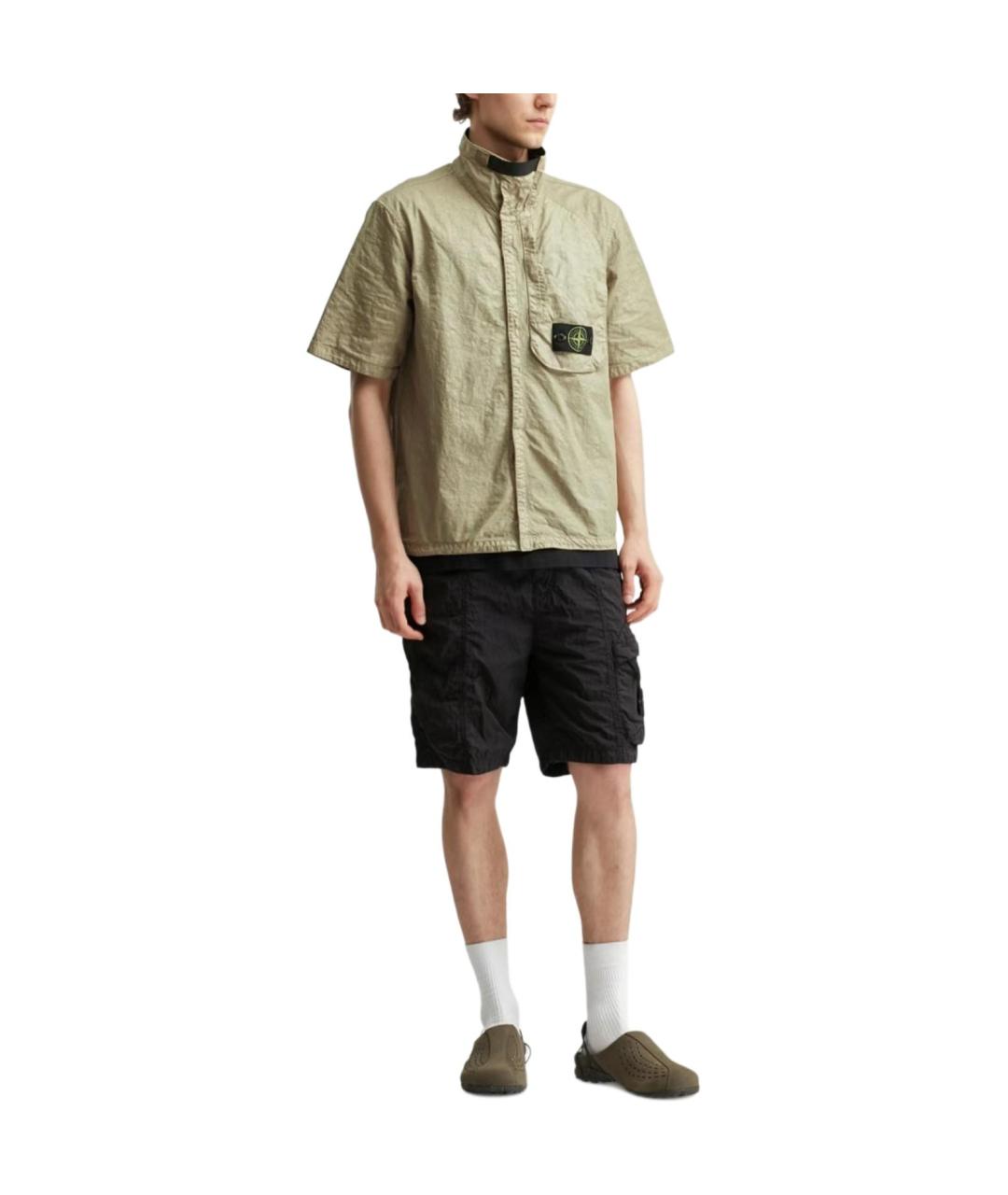 STONE ISLAND Зеленая кэжуал рубашка, фото 5