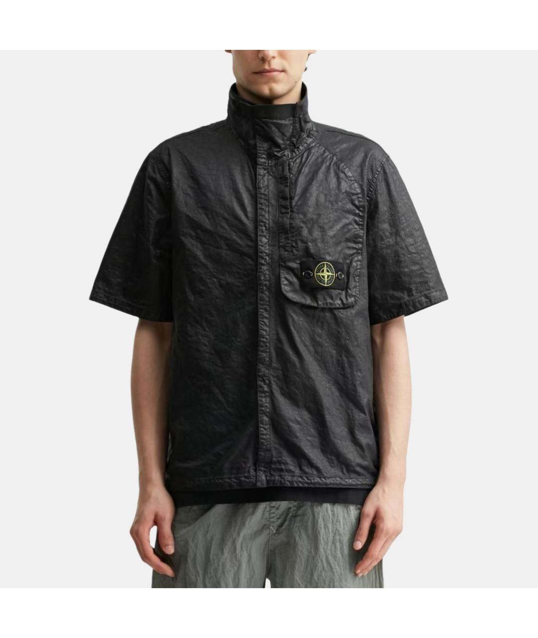 STONE ISLAND Черная кэжуал рубашка, фото 4