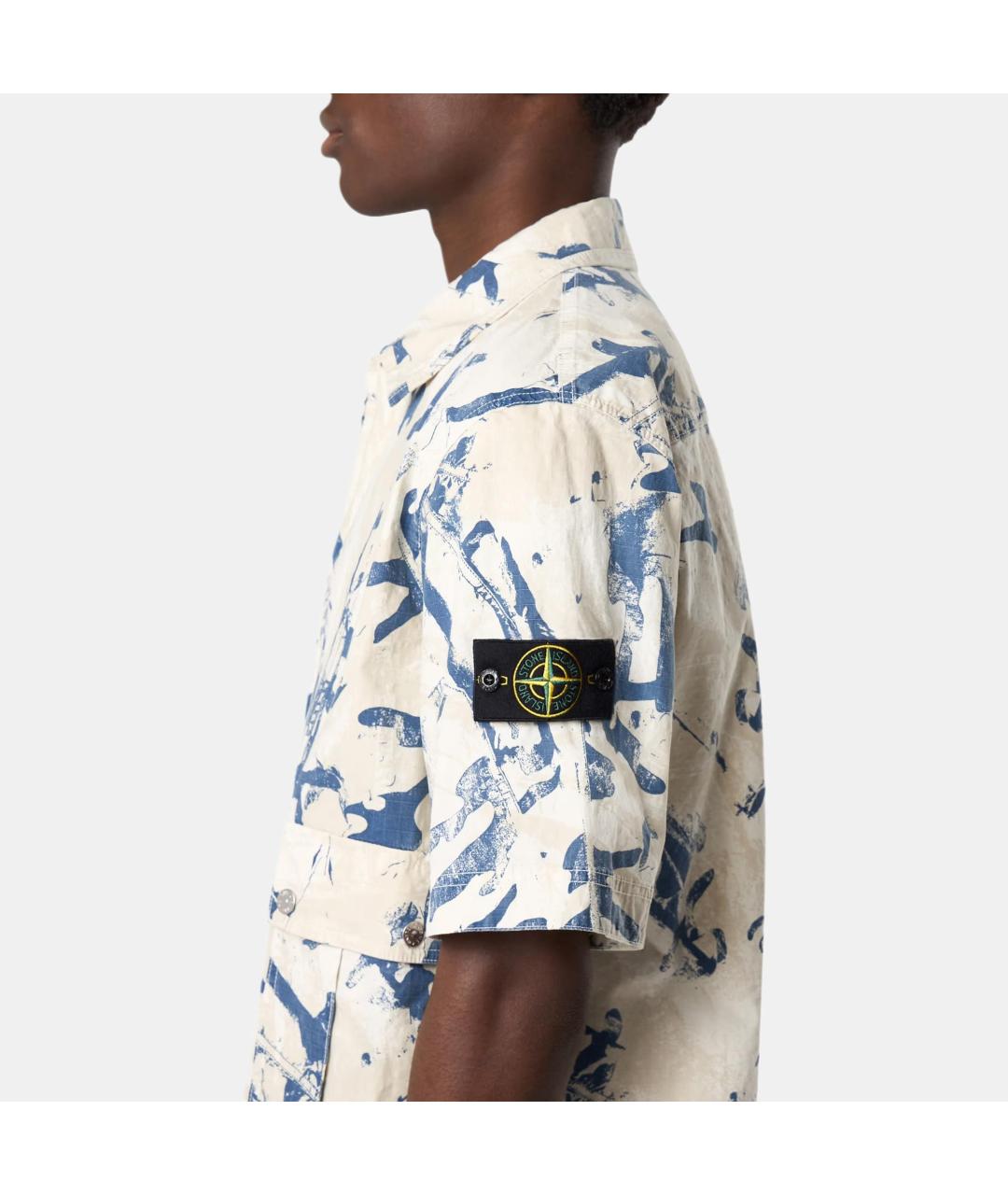 STONE ISLAND Синяя футболка, фото 3