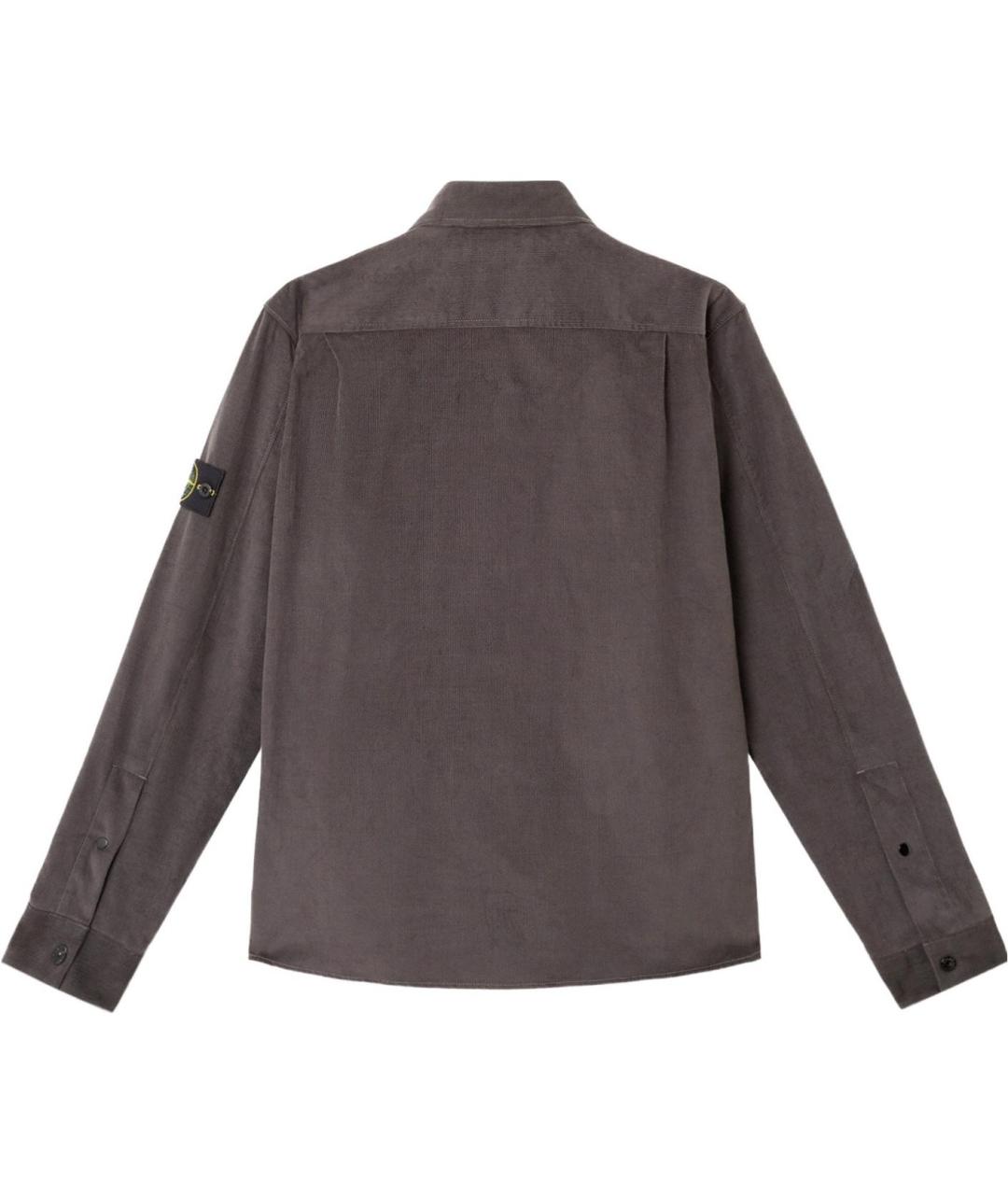 STONE ISLAND Серая кэжуал рубашка, фото 2