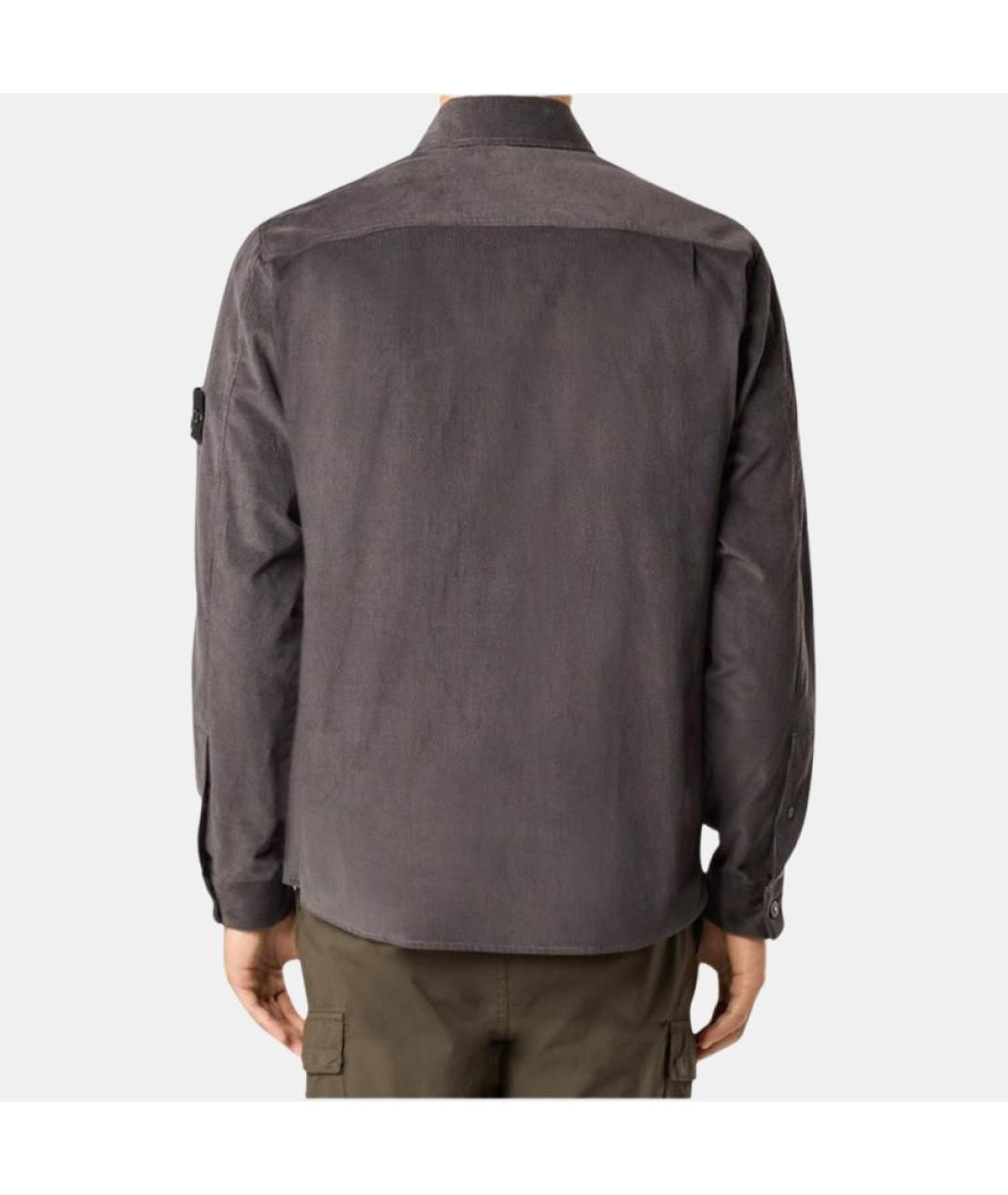 STONE ISLAND Серая кэжуал рубашка, фото 4