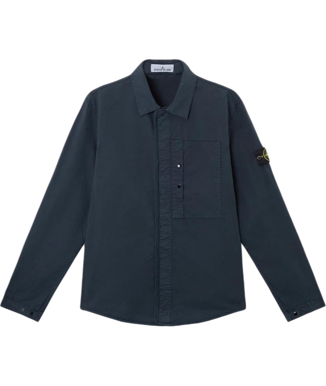 STONE ISLAND Темно-синяя куртка, фото 1