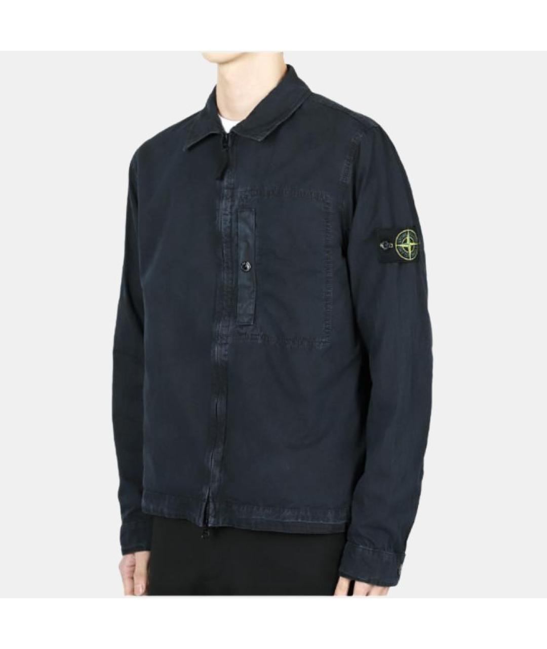 STONE ISLAND Синяя хлопковая куртка, фото 5