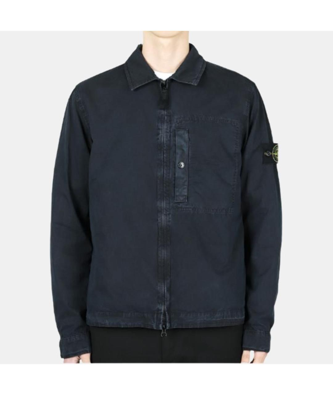 STONE ISLAND Синяя хлопковая куртка, фото 4