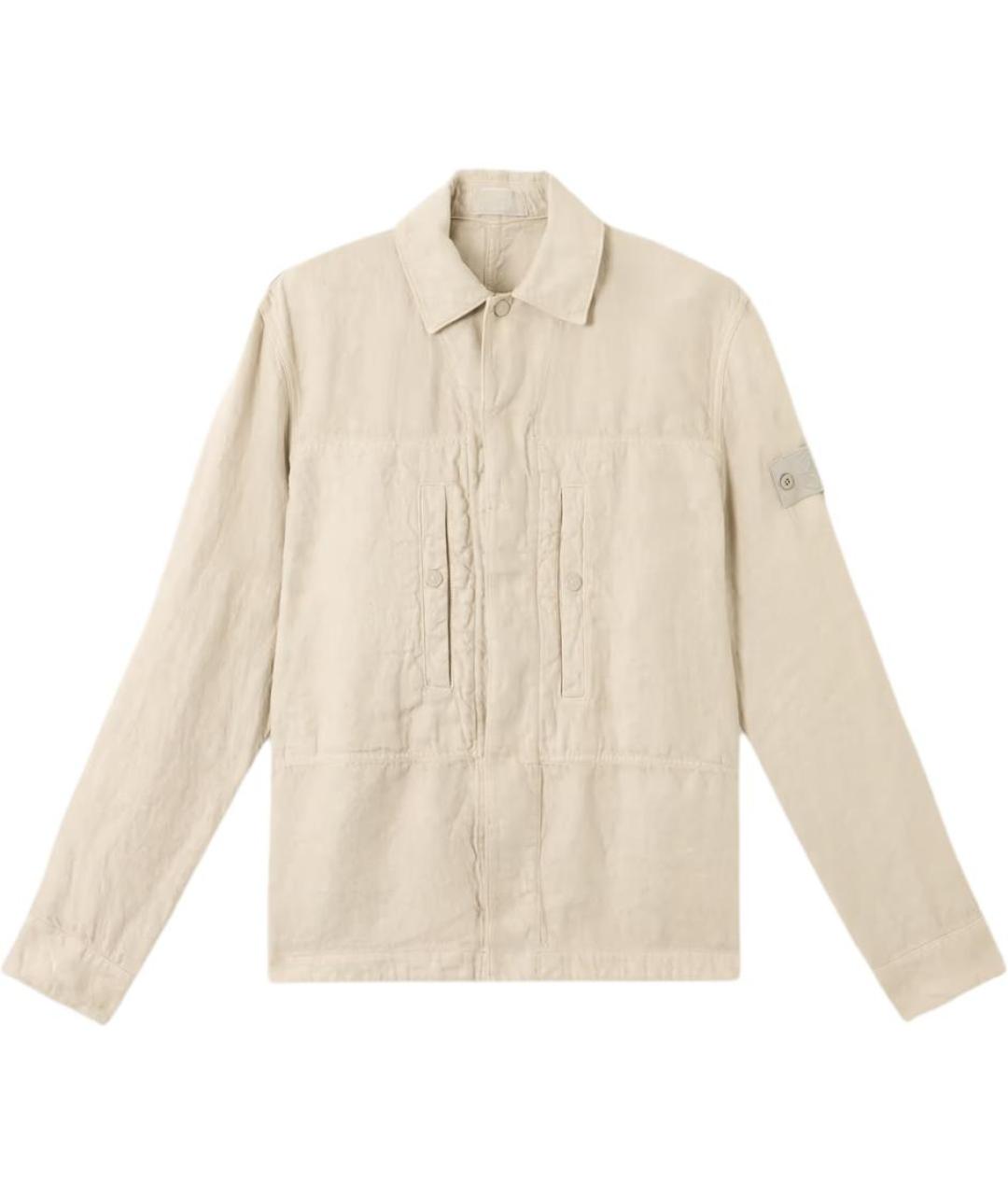 STONE ISLAND Бежевая кэжуал рубашка, фото 1