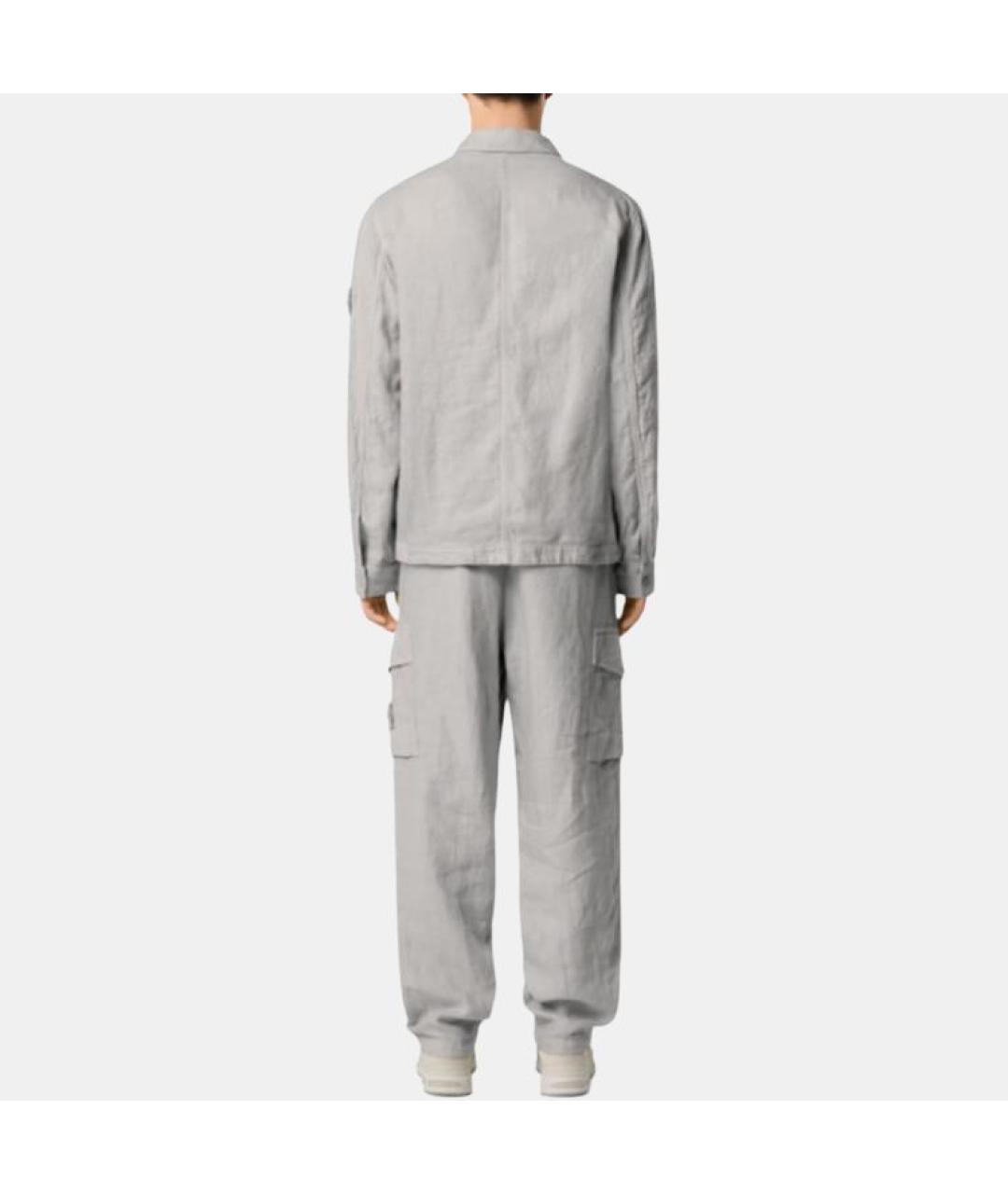 STONE ISLAND Серая классическая рубашка, фото 4
