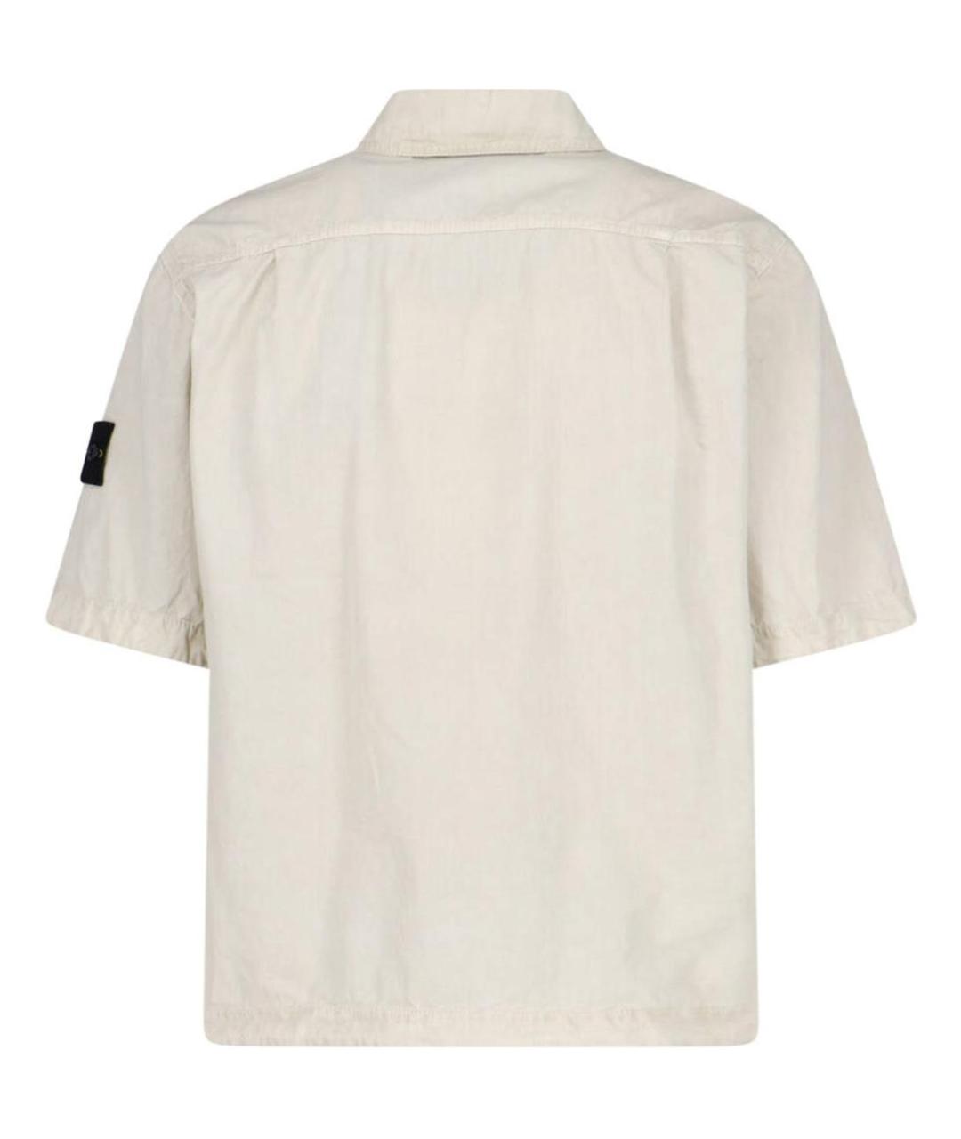 STONE ISLAND Белая кэжуал рубашка, фото 2