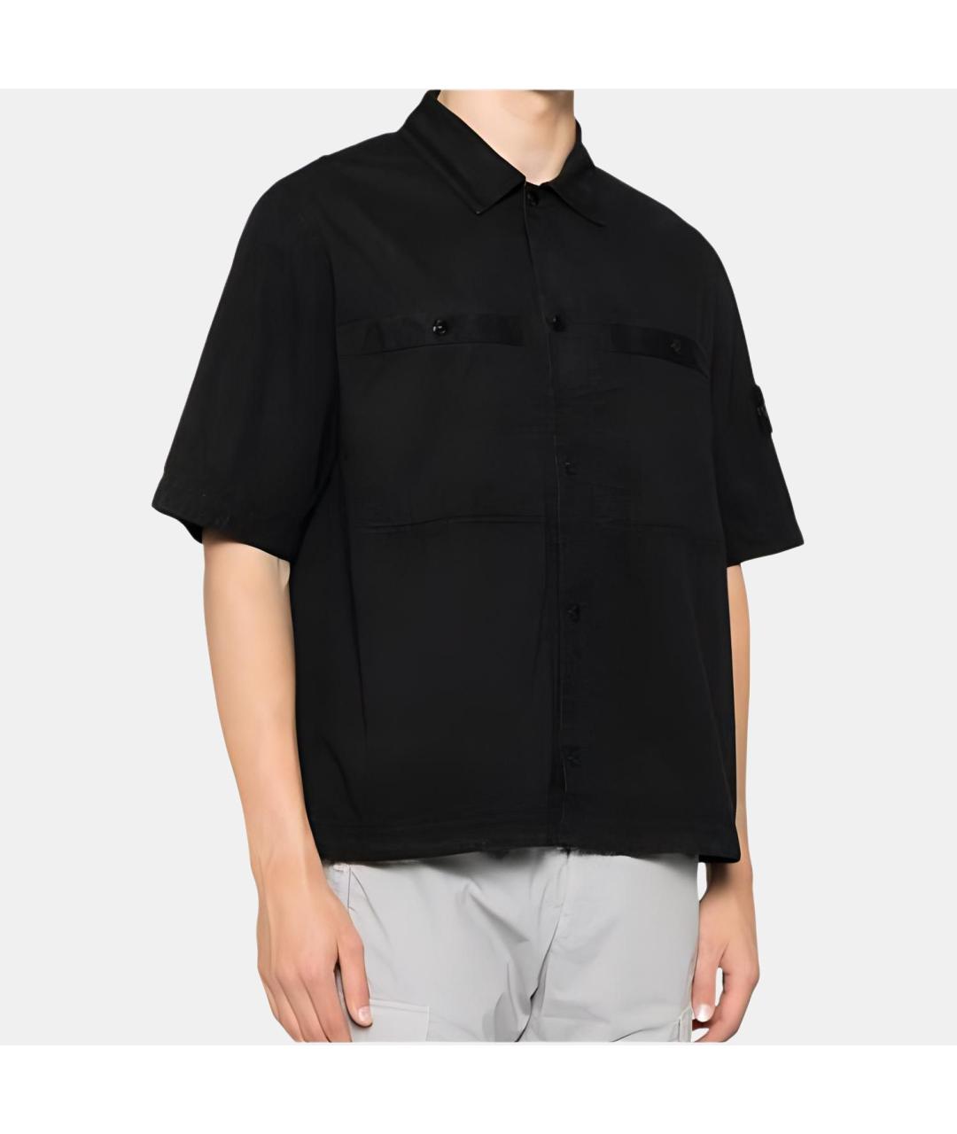 STONE ISLAND Черная футболка, фото 3