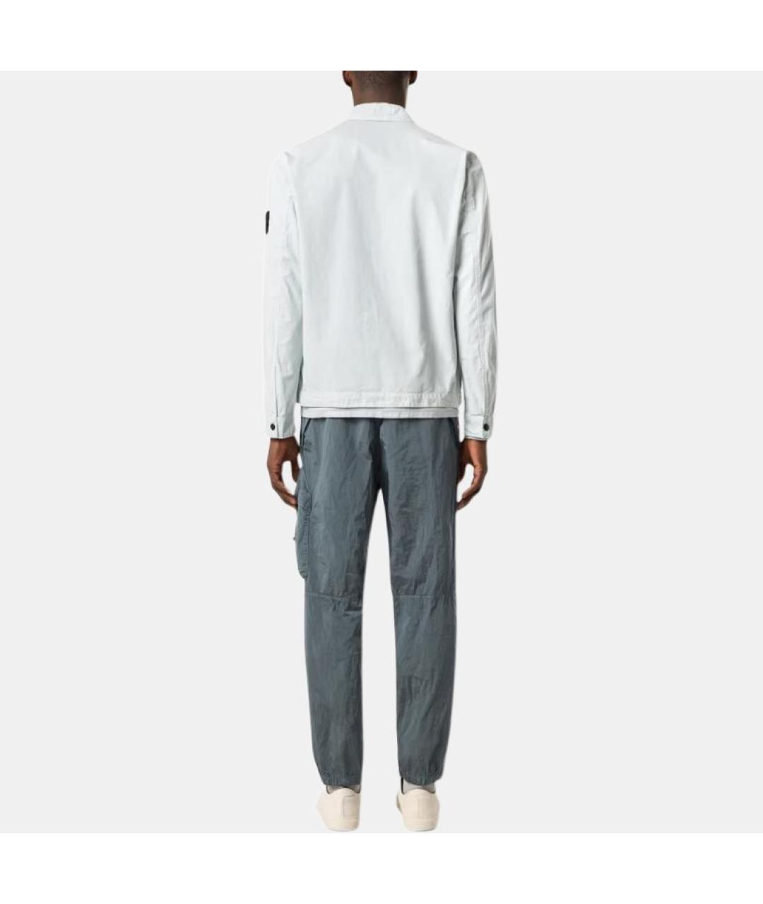 STONE ISLAND Голубая хлопковая куртка, фото 4