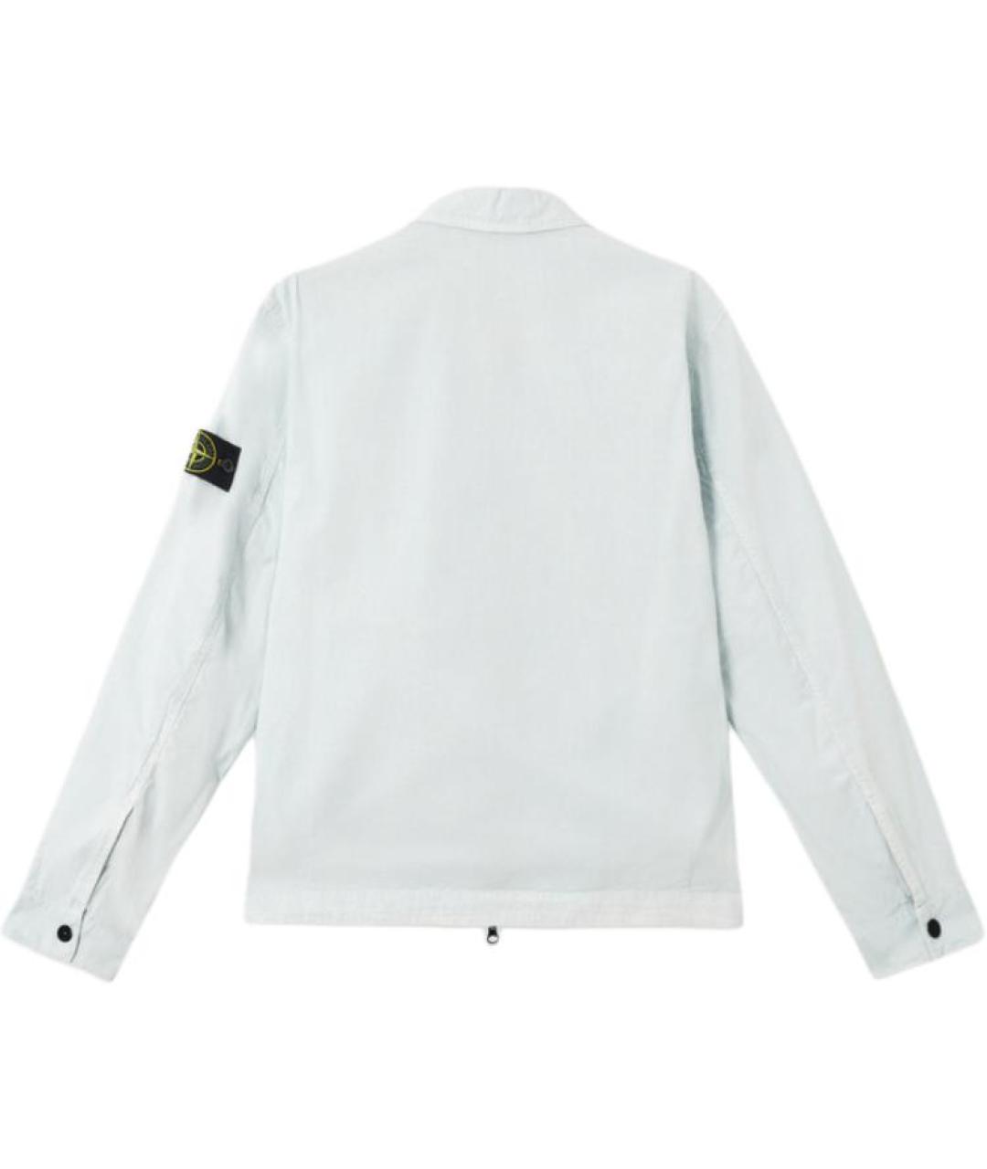 STONE ISLAND Голубая хлопковая куртка, фото 2