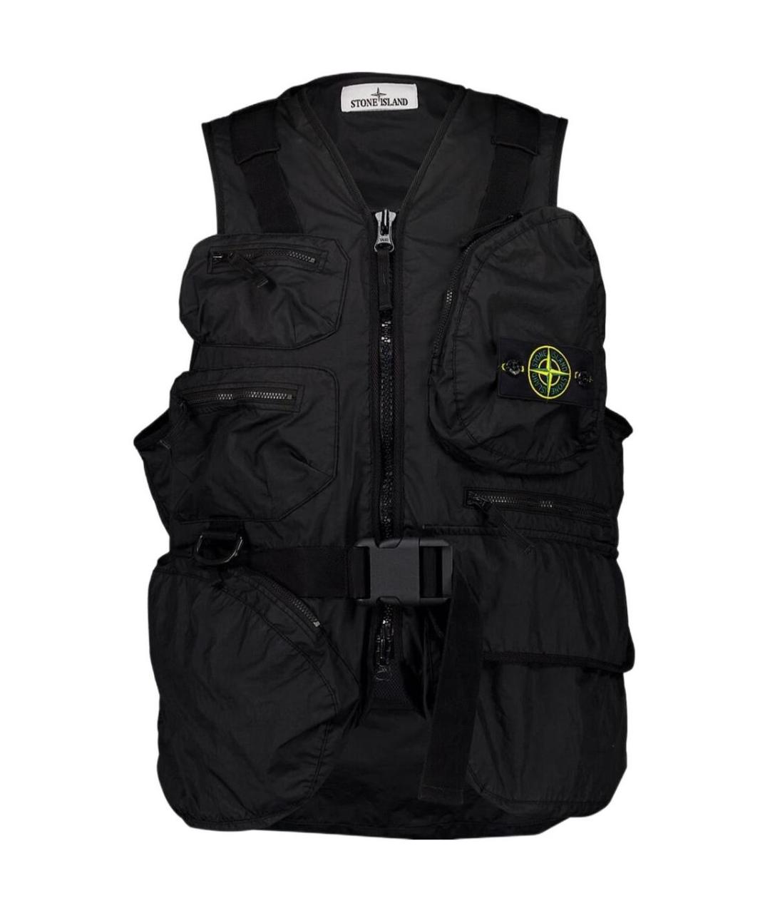 STONE ISLAND Черный жилет, фото 1