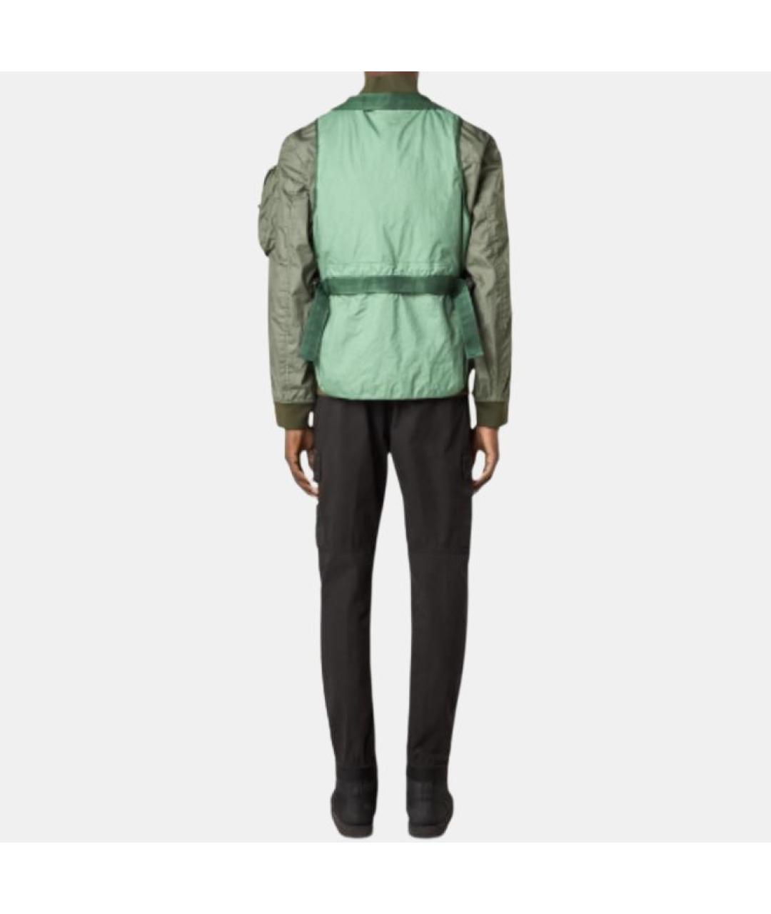 STONE ISLAND Зеленый жилет, фото 4