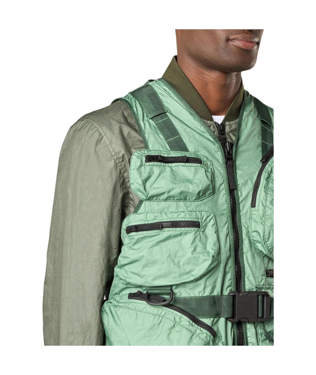STONE ISLAND Зеленый жилет, фото 7