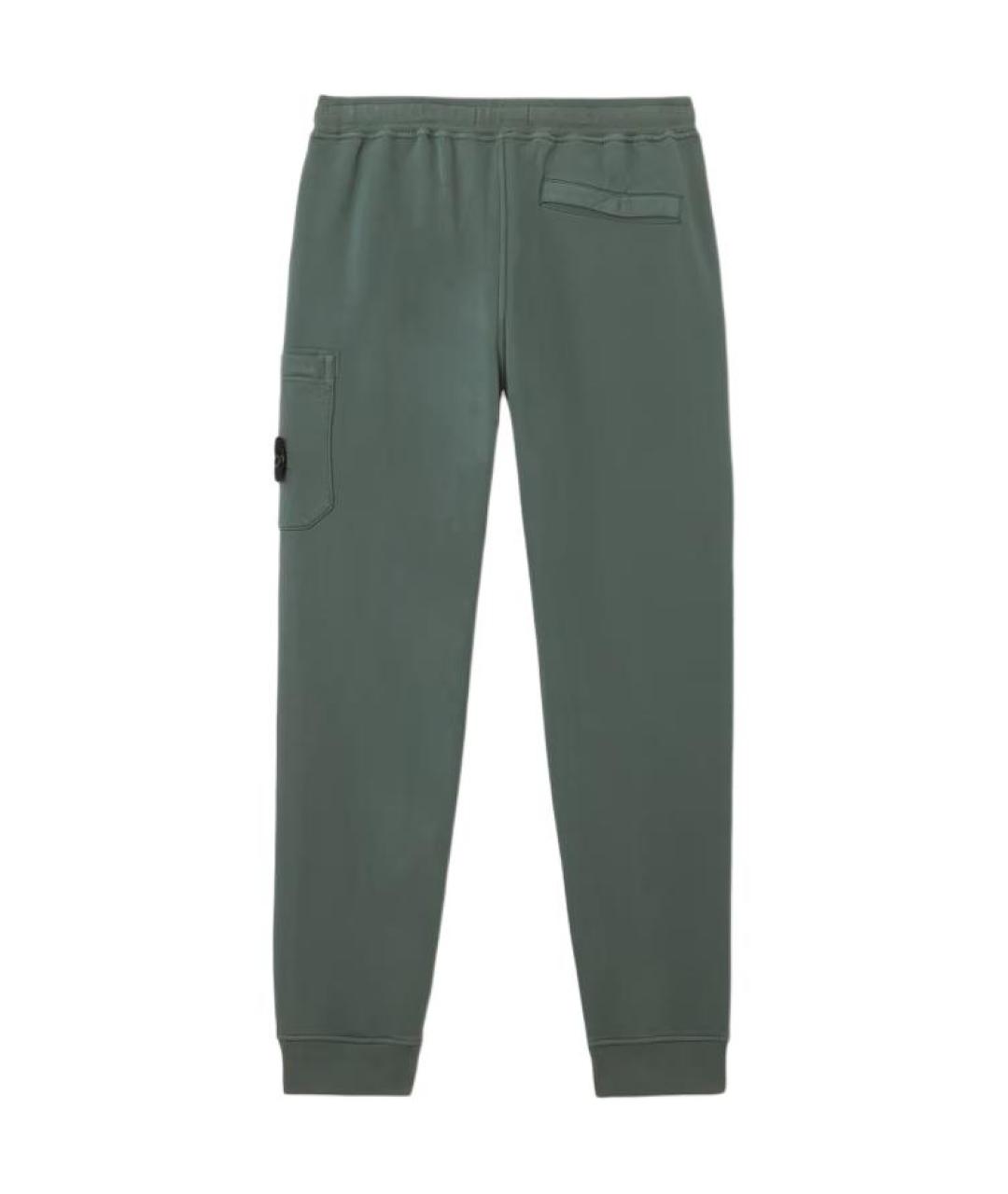 STONE ISLAND Зеленые повседневные брюки, фото 2