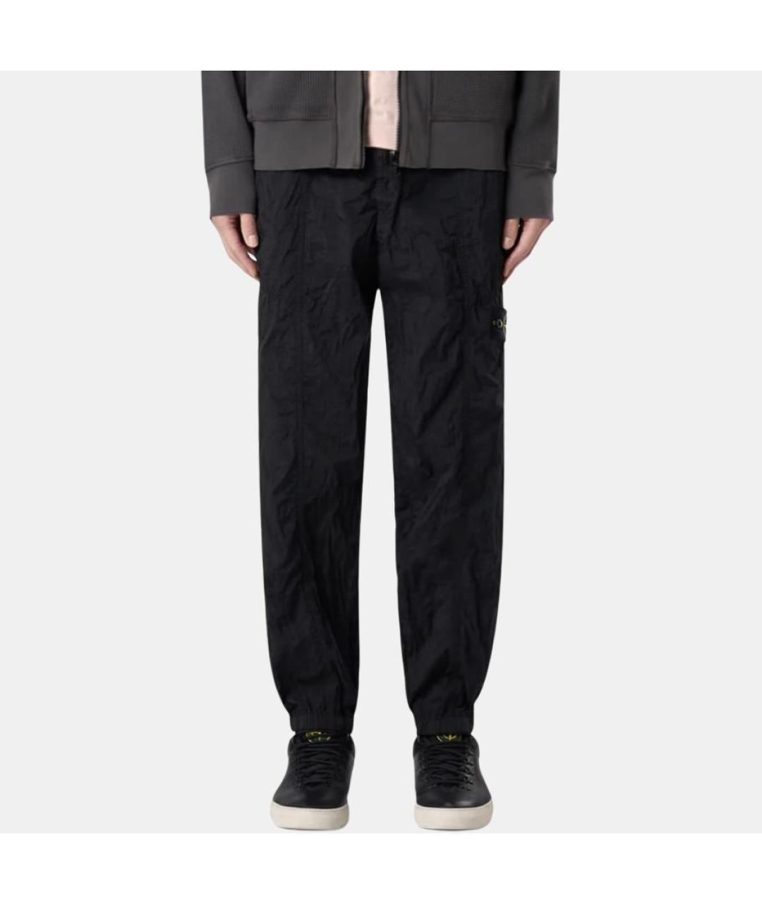 STONE ISLAND Черные повседневные брюки, фото 4