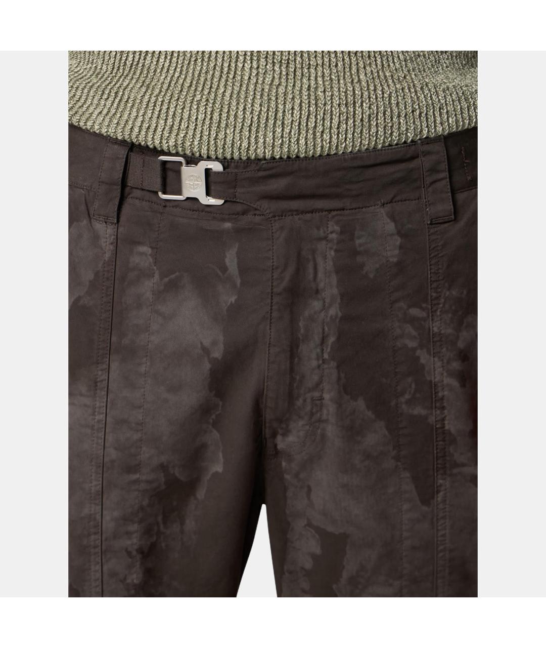 STONE ISLAND Зеленые повседневные брюки, фото 5