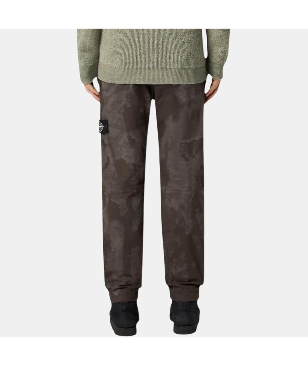 STONE ISLAND Зеленые повседневные брюки, фото 4