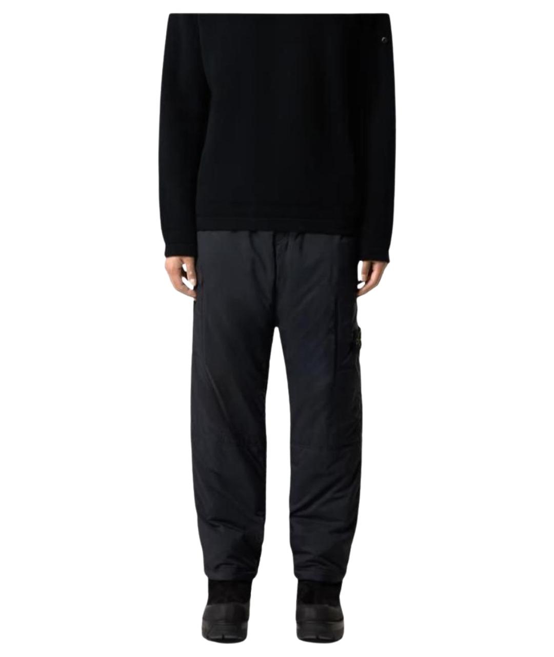 STONE ISLAND Черные повседневные брюки, фото 3