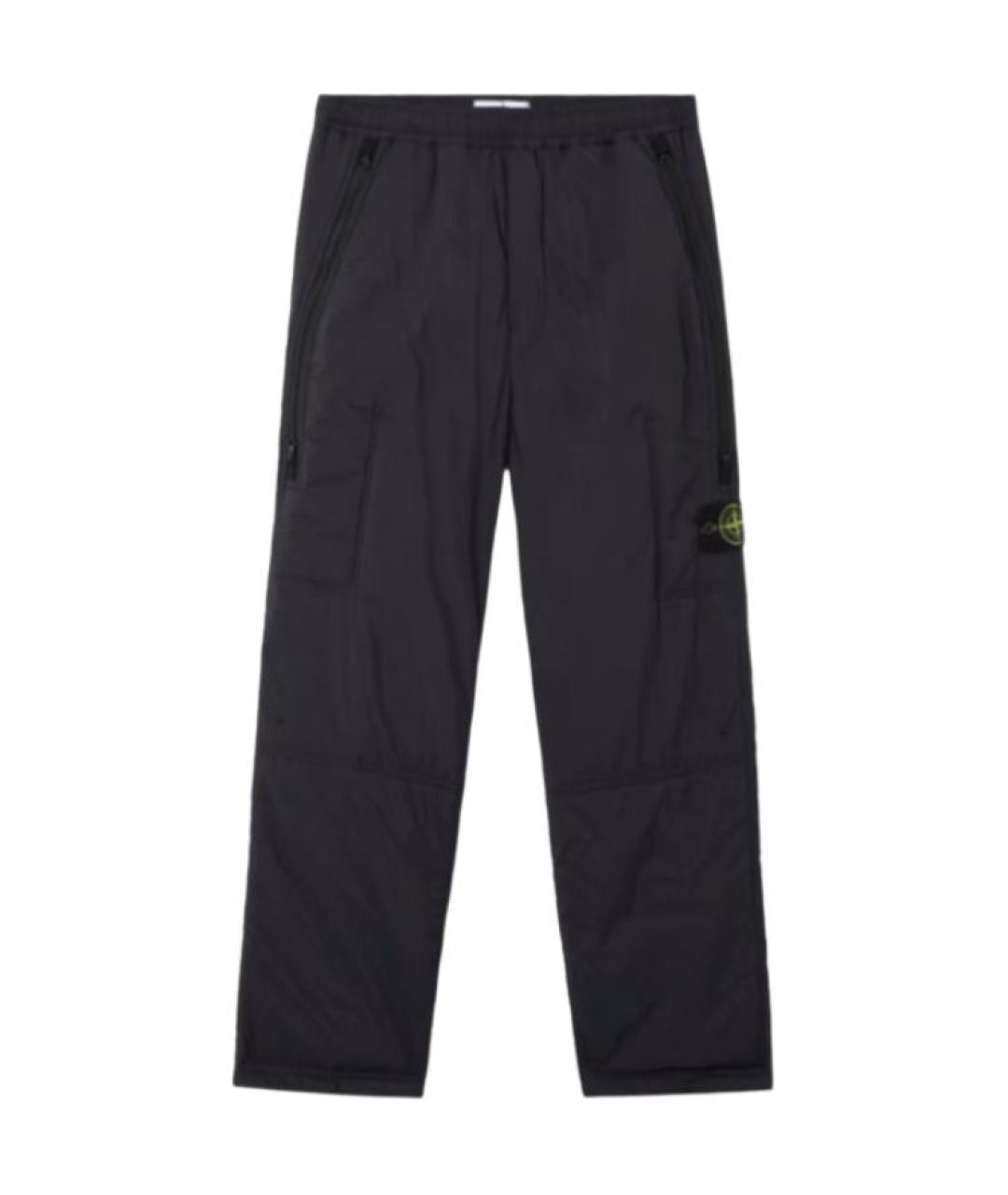 STONE ISLAND Черные повседневные брюки, фото 1