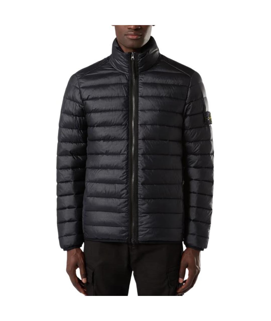 STONE ISLAND Темно-синий пуховик, фото 4