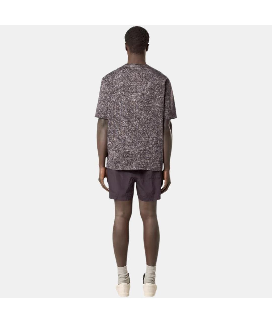 STONE ISLAND Бордовая хлопковая футболка, фото 4