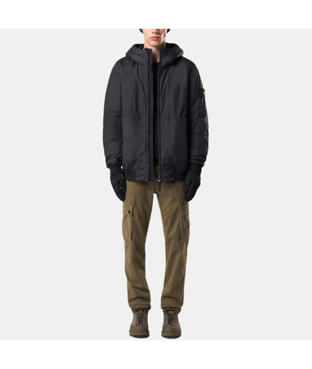 STONE ISLAND Черная куртка, фото 2