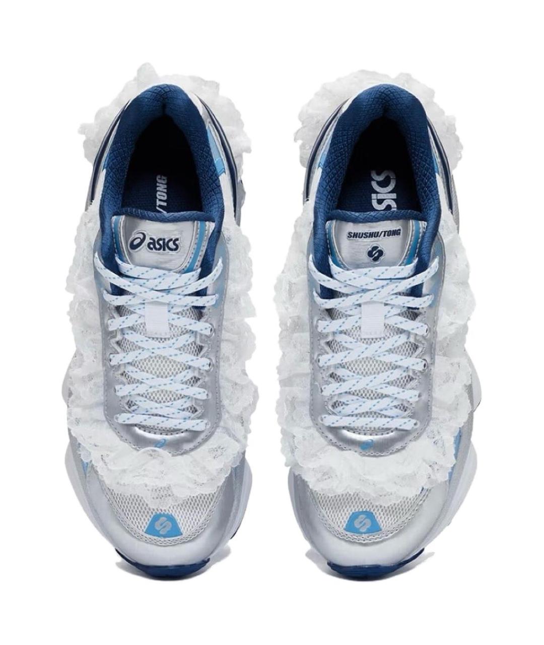 ASICS Синие текстильные кроссовки, фото 4