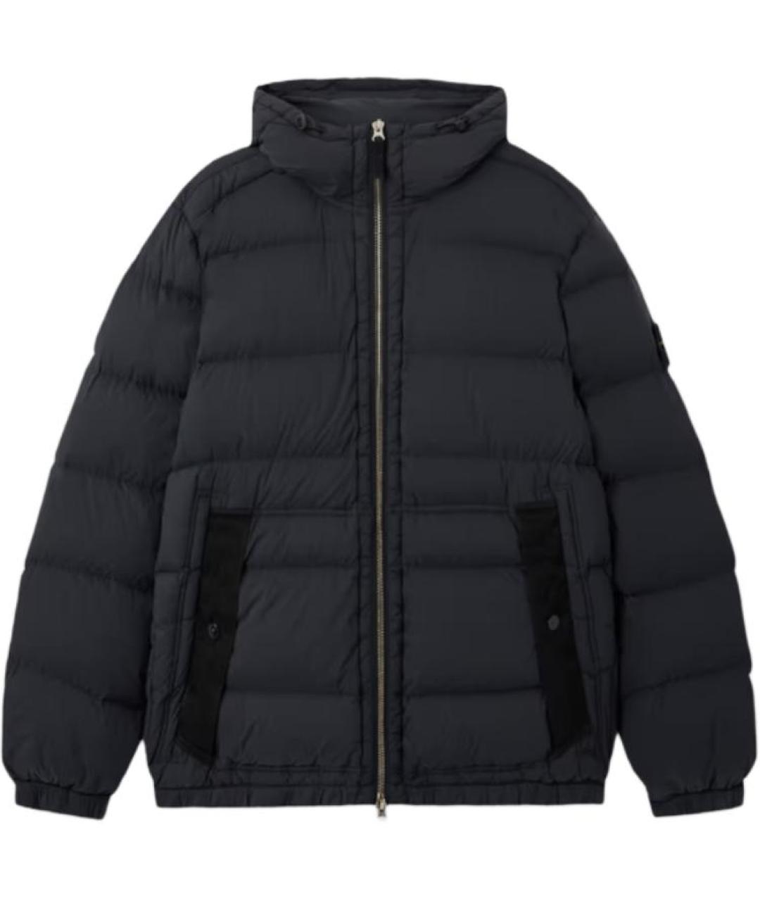 STONE ISLAND Черная полиамидовая куртка, фото 2