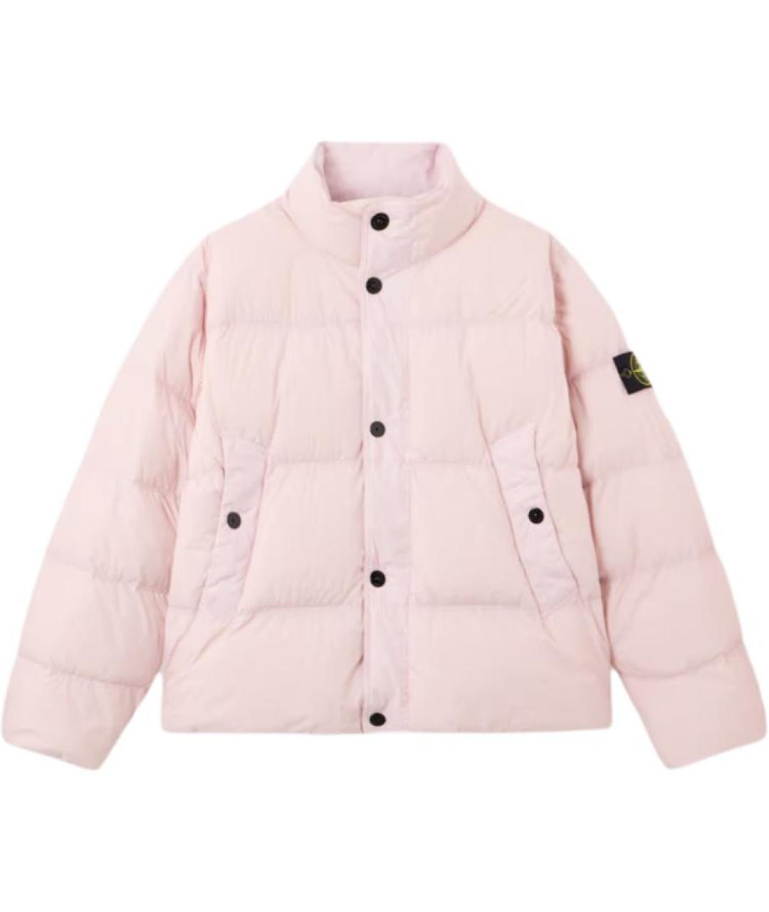 STONE ISLAND Розовый пуховик, фото 1