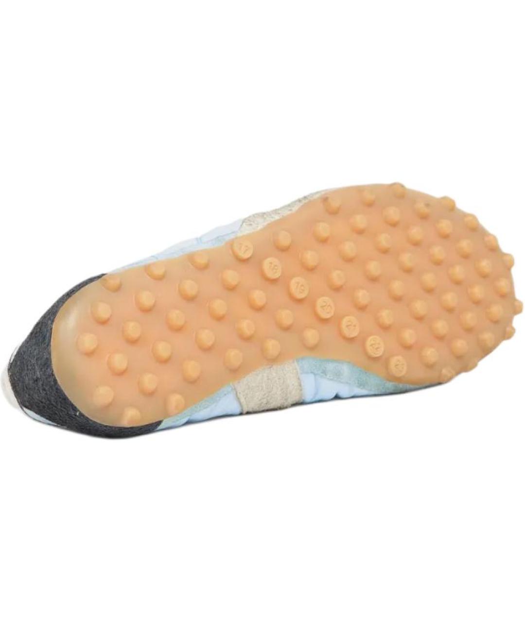 MAISON MARGIELA Голубые текстильные низкие кроссовки / кеды, фото 5