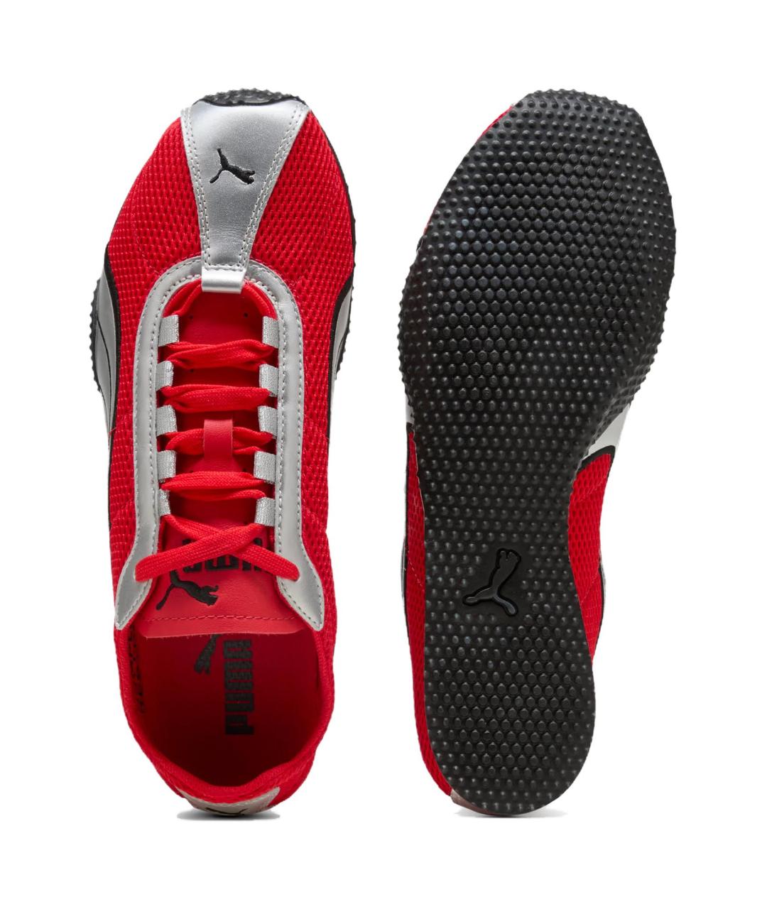 PUMA Красные текстильные низкие кроссовки / кеды, фото 4