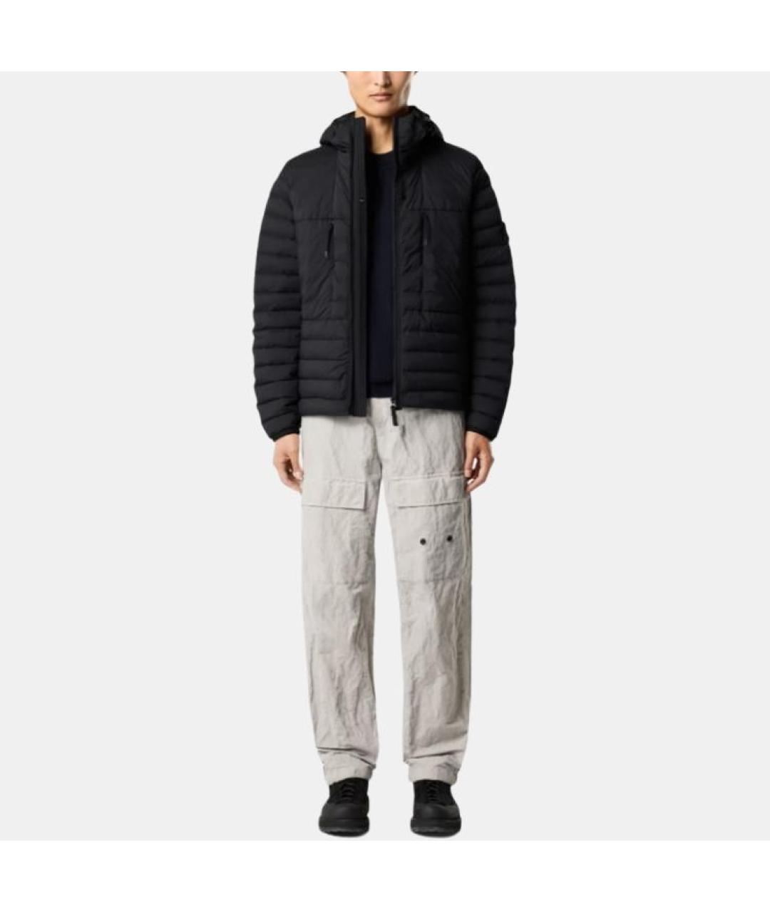 STONE ISLAND Черный пуховик, фото 5