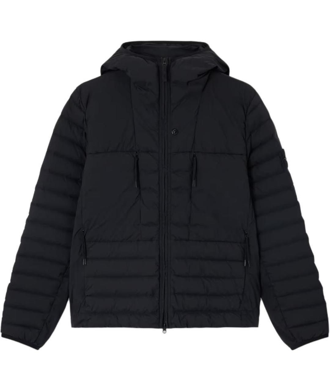STONE ISLAND Черный пуховик, фото 1