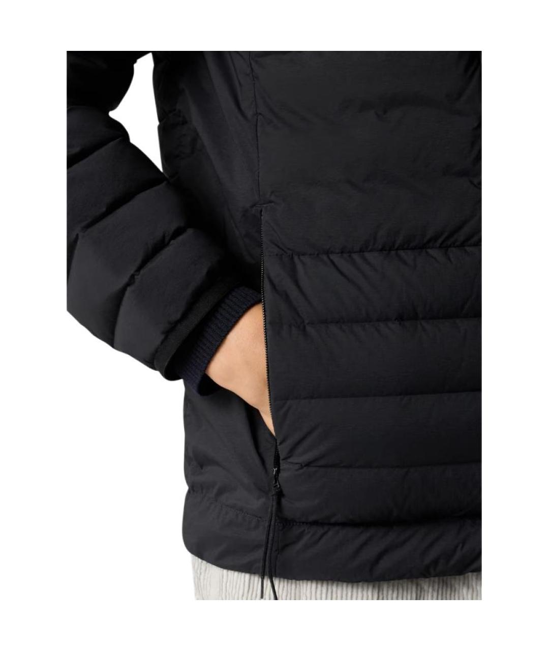 STONE ISLAND Черный пуховик, фото 4