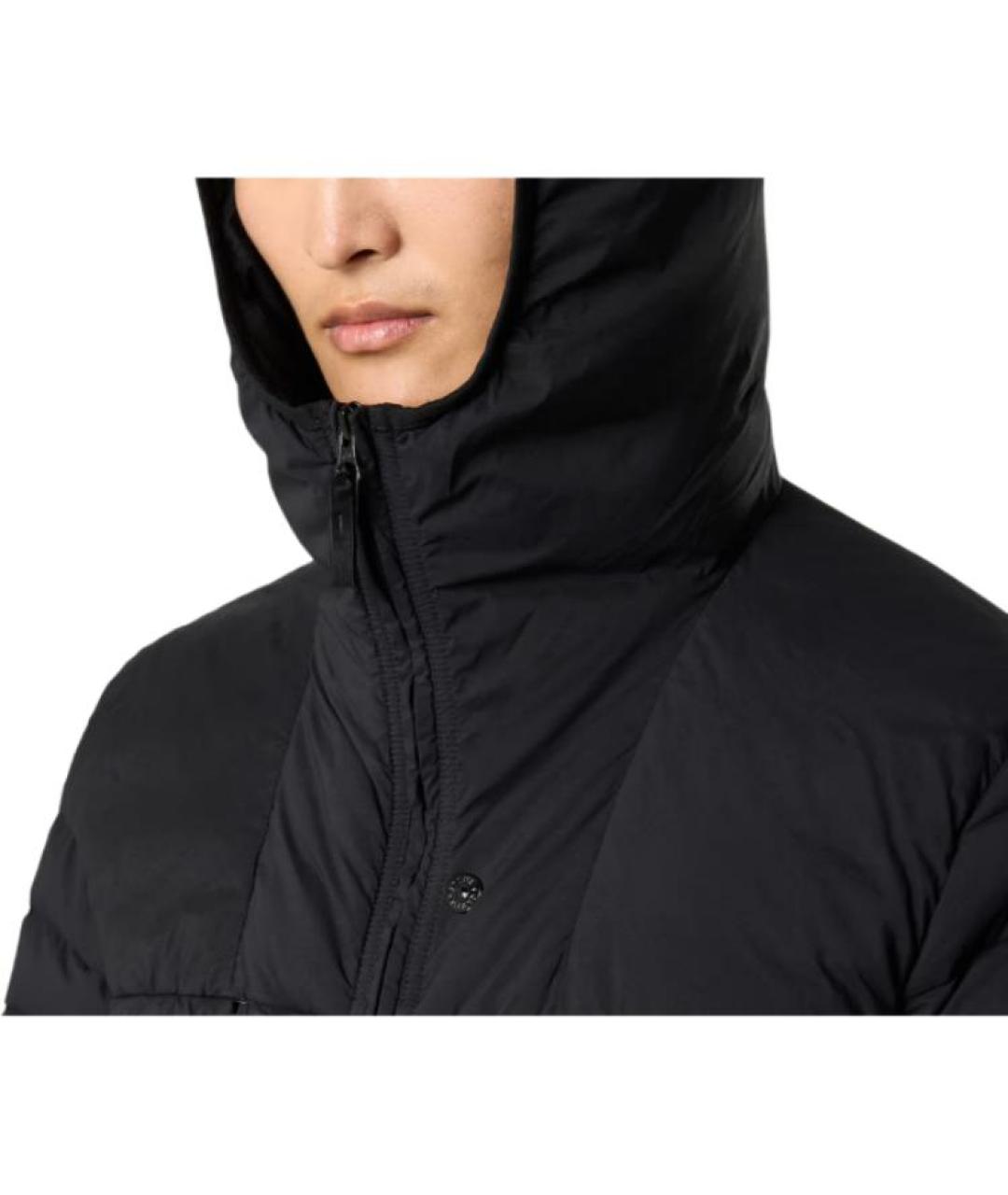 STONE ISLAND Черный пуховик, фото 2