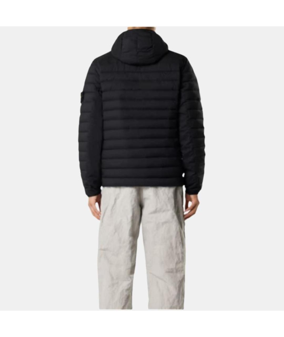STONE ISLAND Черный пуховик, фото 6