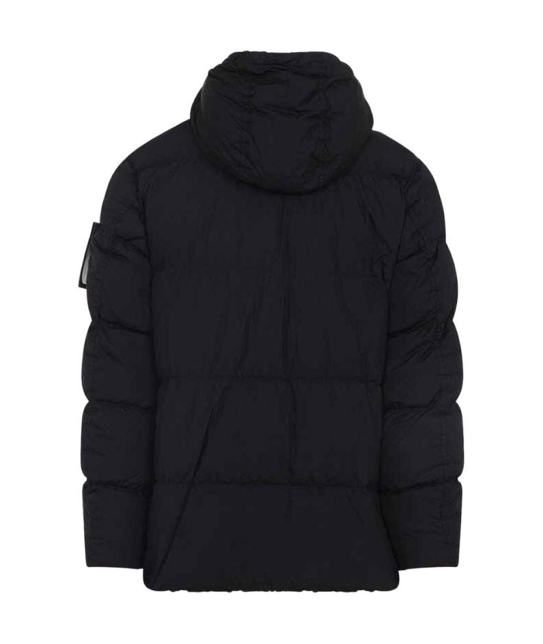 STONE ISLAND Черный пуховик, фото 2
