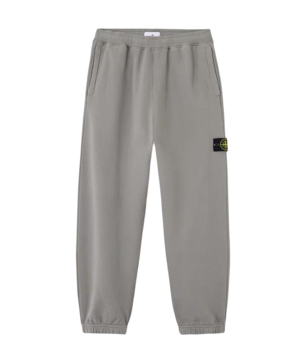 STONE ISLAND Серые повседневные брюки, фото 1