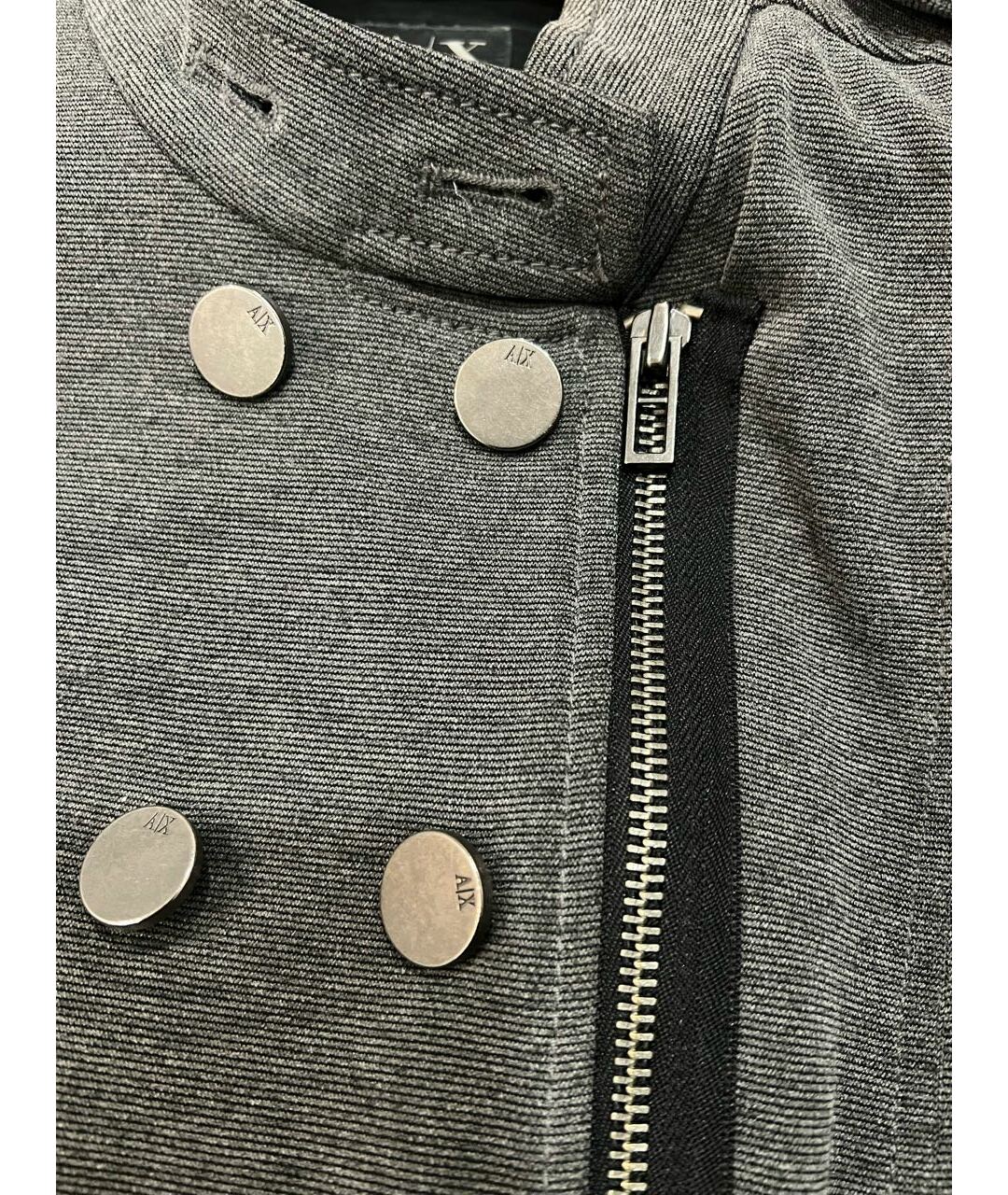 ARMANI EXCHANGE Серая полиэстеровая куртка, фото 4
