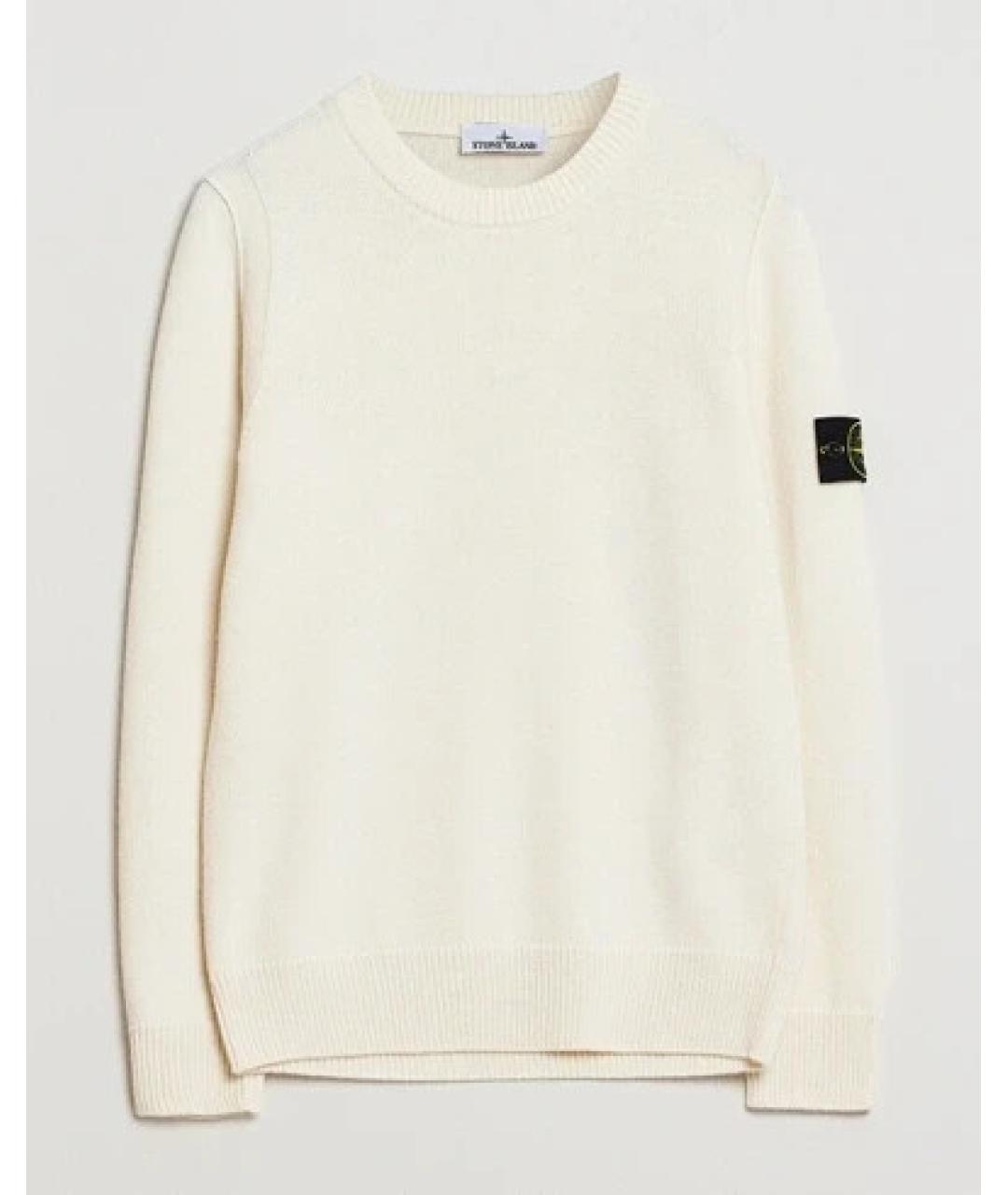 STONE ISLAND Белый джемпер / свитер, фото 3