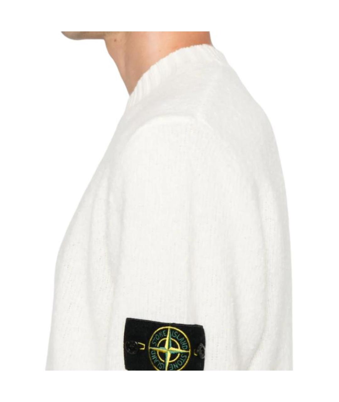 STONE ISLAND Белый джемпер / свитер, фото 2