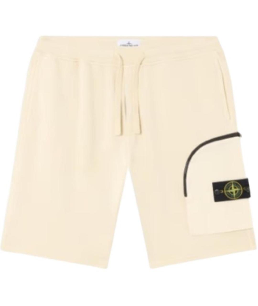 STONE ISLAND Бежевые шорты, фото 1