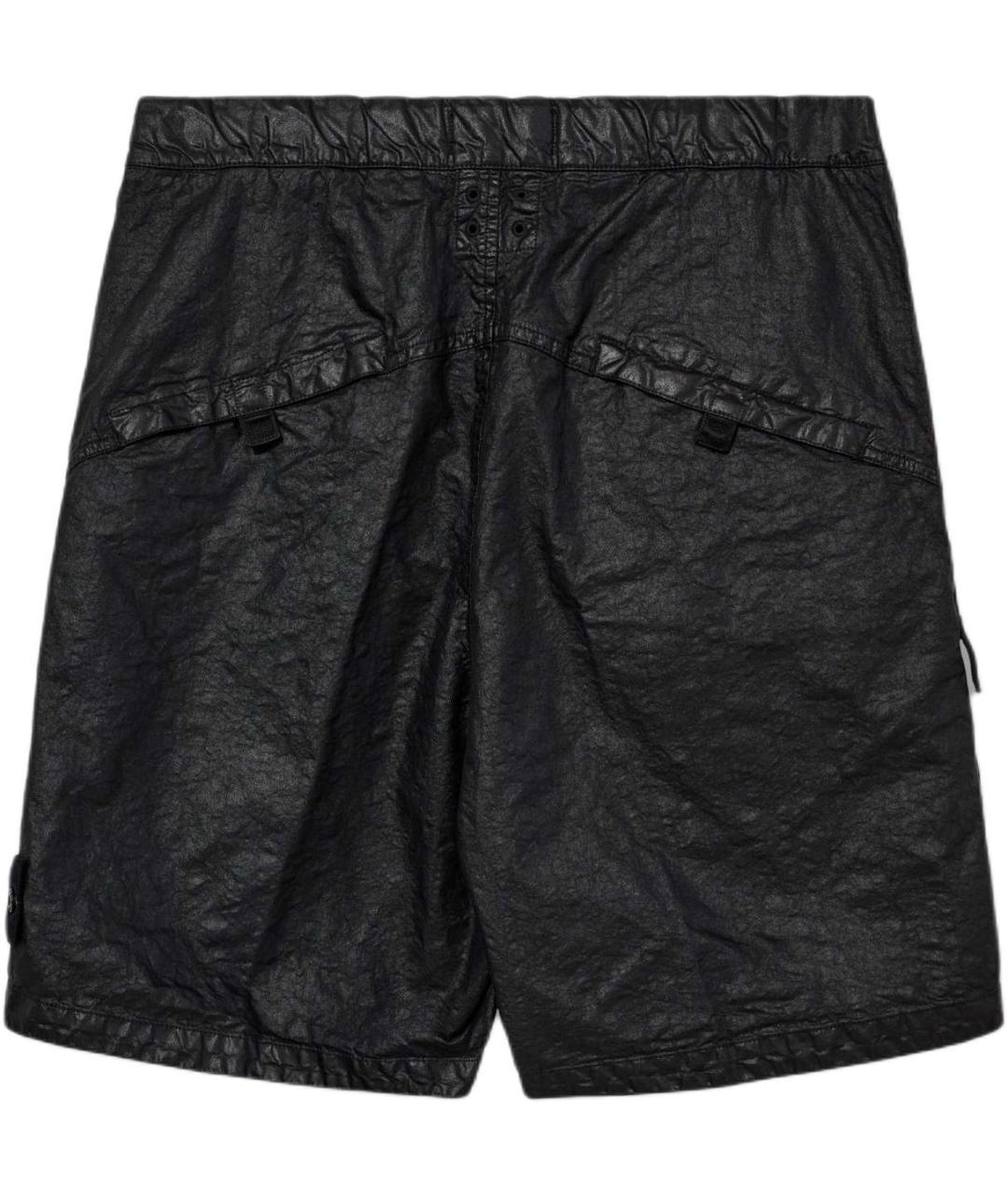 STONE ISLAND Черные шорты, фото 2