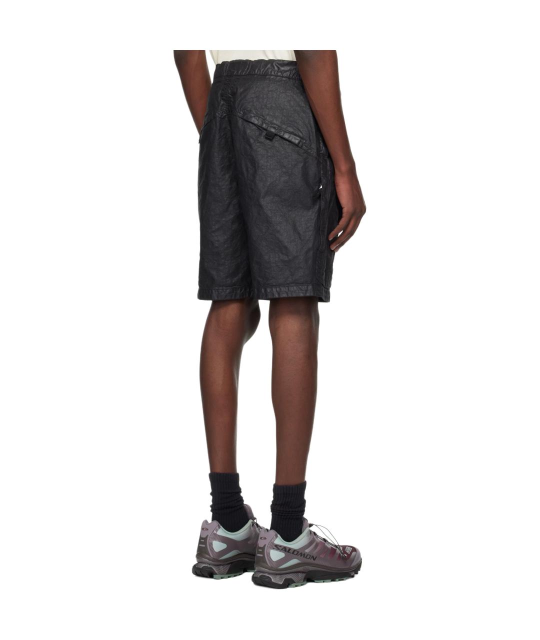 STONE ISLAND Черные шорты, фото 3